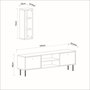 Hanah Home Mueble de TV Blanco